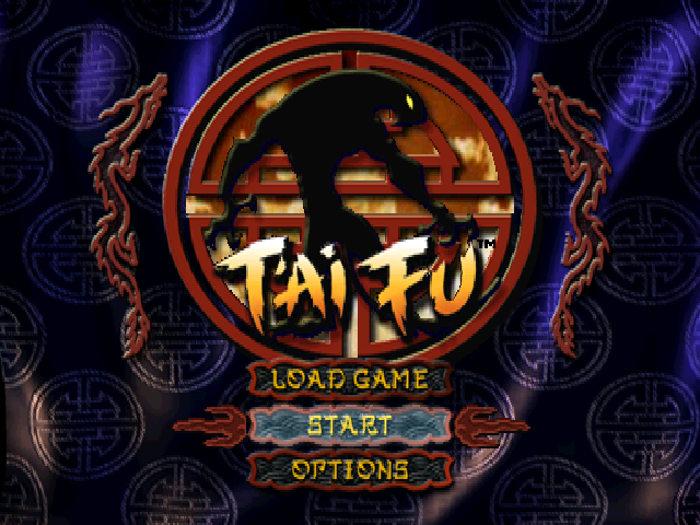T'ai Fu : Wrath of the Tiger — Title screen