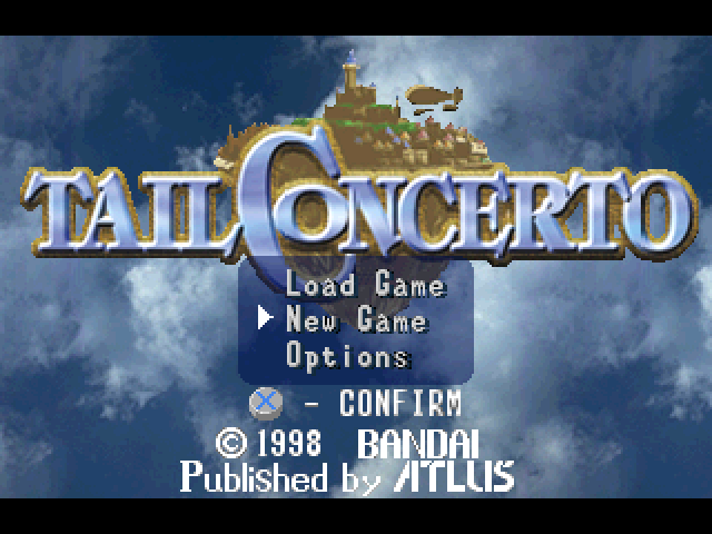 Tail Concerto — Title screen