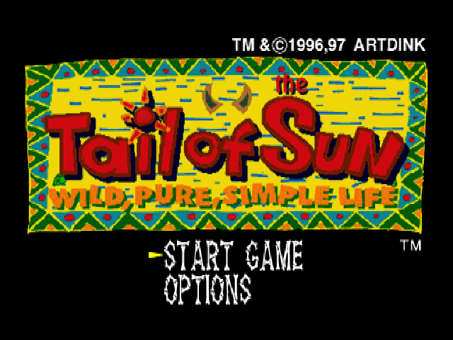 Tail of the Sun — Title screen