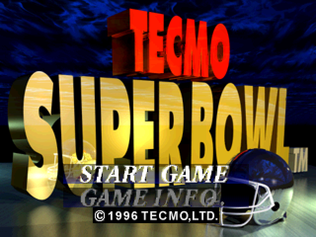 Tecmo Super Bowl — Title screen