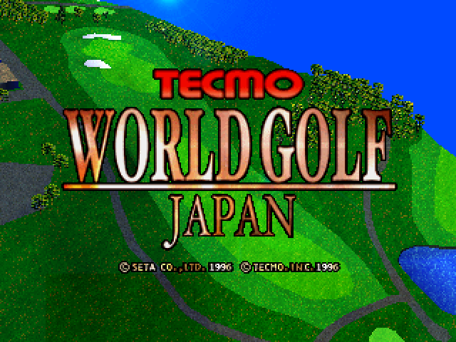Tecmo World Golf — Title screen