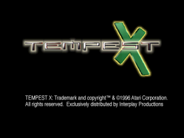 Tempest X3 — Title screen