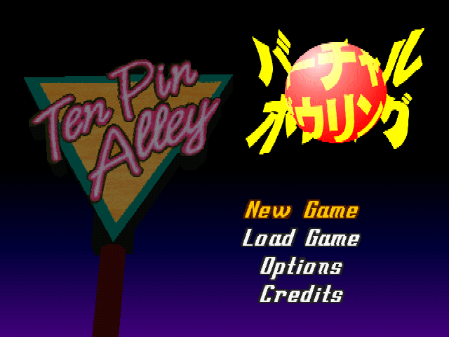 Ten Pin Alley — Title screen