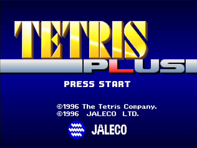 Tetris Plus — Title screen