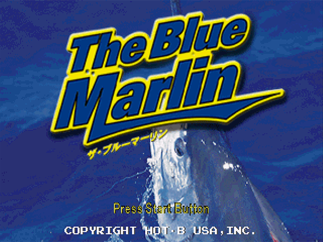 The Blue Marlin — Title screen