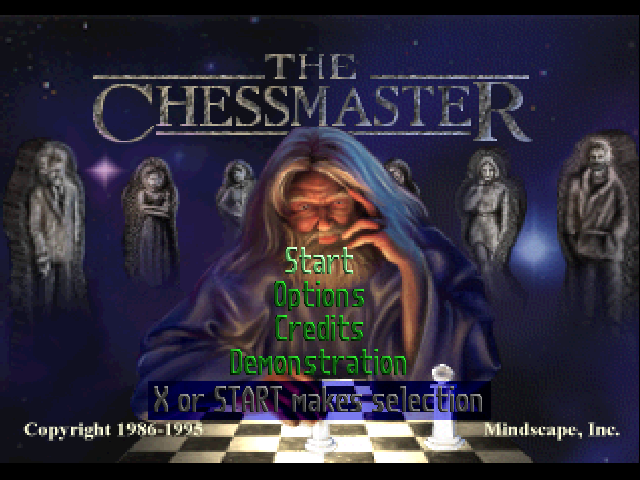 The Chessmaster 3-D — Title screen