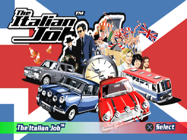 The Italian Job — Title screen