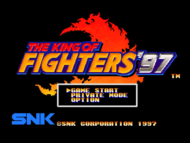 The King of Fighters '97 — Title screen