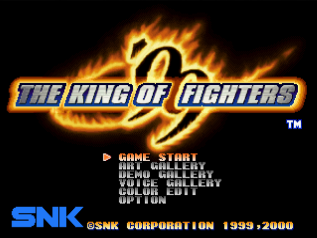 The King of Fighters '99 — Title screen