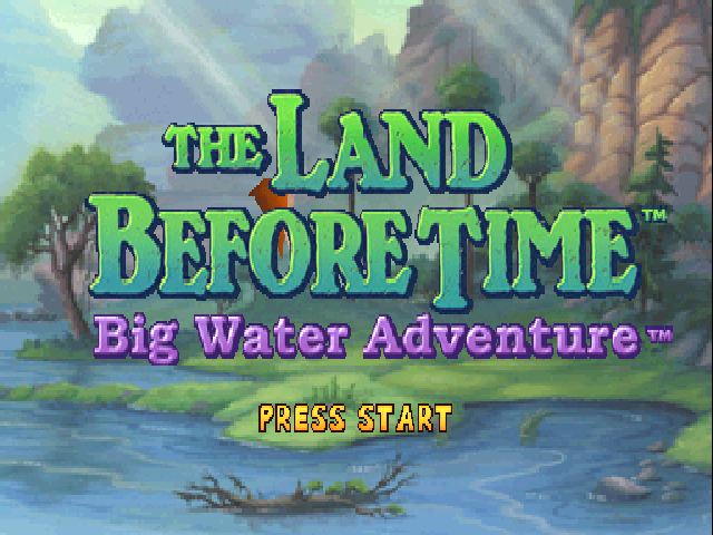 The Land Before Time : Big Water Adventure — Title screen