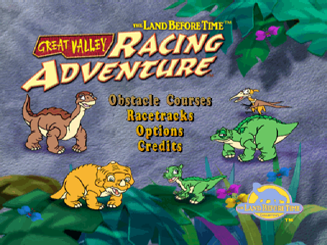 The Land Before Time : Great Valley Racing Adventure — Title screen