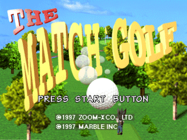 The Match Golf — Title screen