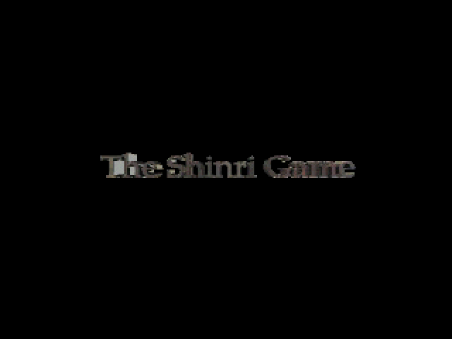 The Shinri Game — Title screen