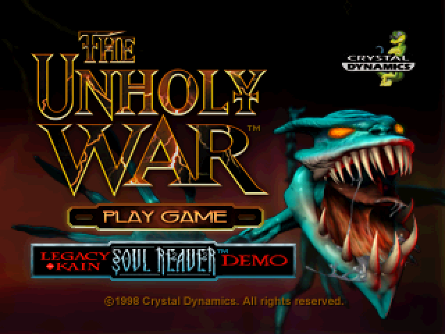 The Unholy War — Title screen