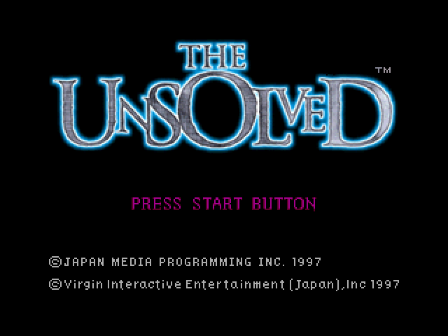 The Unsolved : Hyper Science Adventure — Title screen