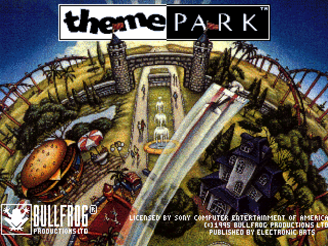 Theme Park — Title screen