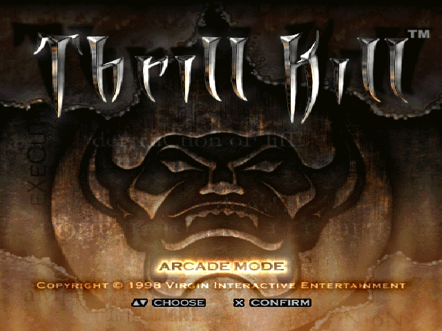 Thrill Kill — Title screen