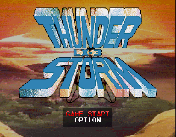 Thunder Storm & Road Blaster — Title screen