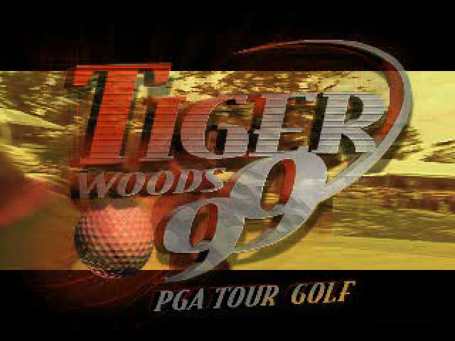 Tiger Woods 99 PGA Tour Golf — Title screen