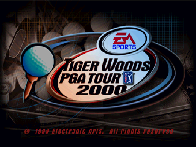 Tiger Woods PGA Tour 2000 — Title screen