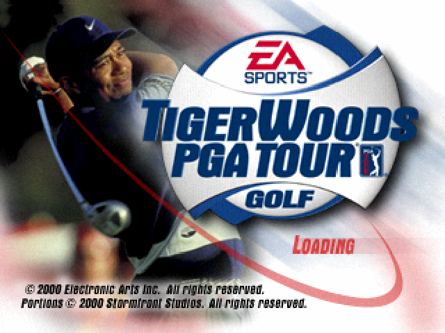 Tiger Woods PGA Tour Golf — Title screen