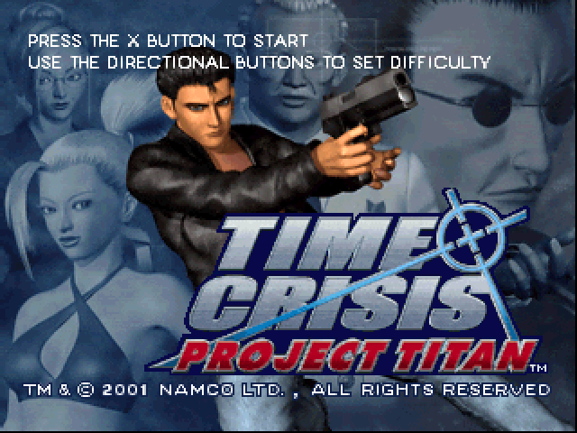 Time Crisis : Project Titan — Title screen