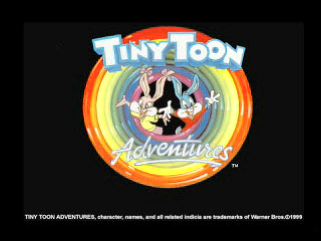 Tiny Toon Adventures : Toonenstein, Dare to Scare! — Title screen