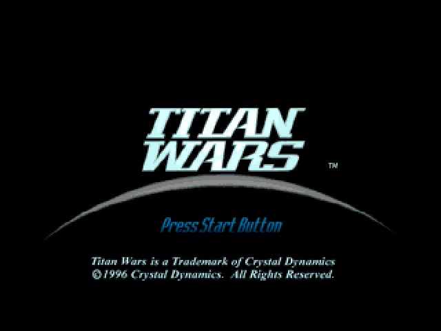 Titan Wars — Title screen