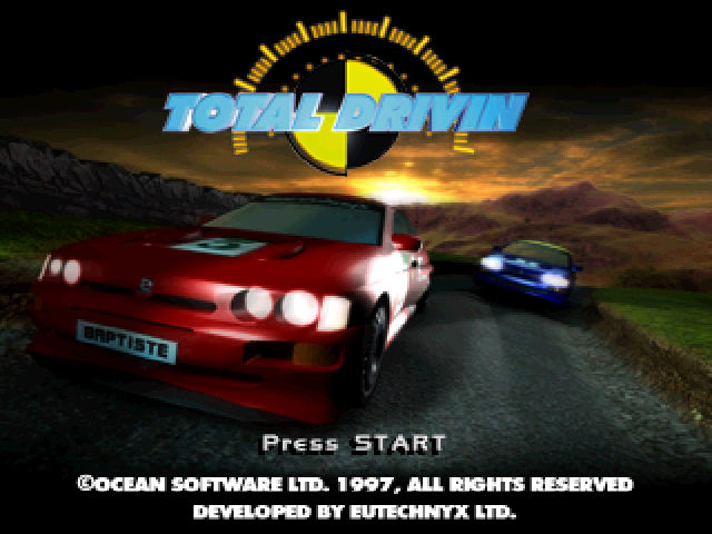 Total Drivin — Title screen