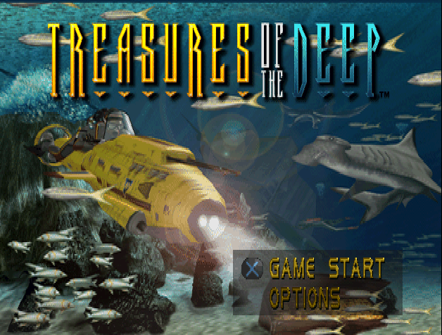 Treasures of the Deep — Title screen