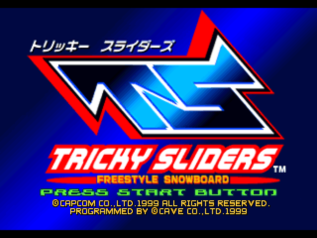 Trick'n Snowboarder — Title screen