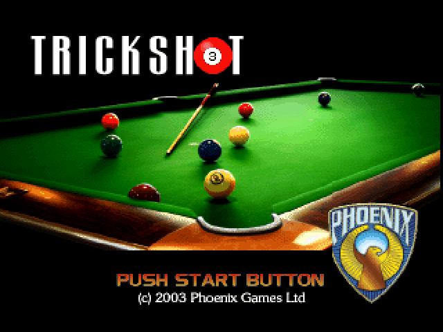 Trickshot — Title screen