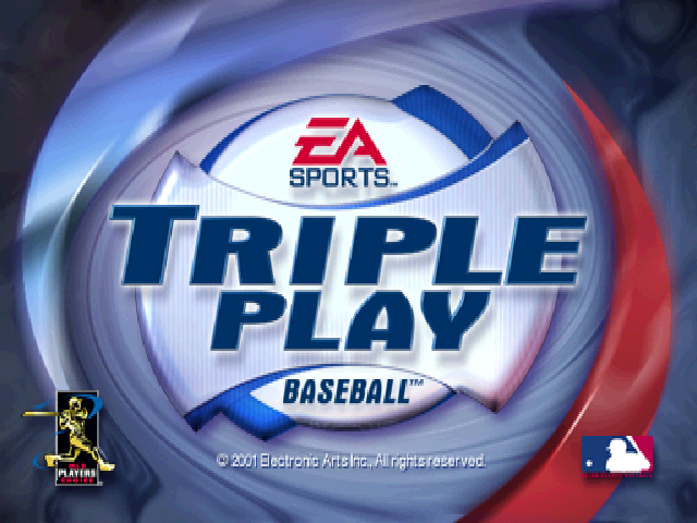 Triple Play Baseball — Title screen