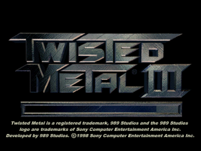 Twisted Metal III — Title screen