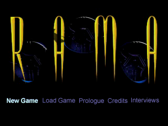 Uchuu No Rendezvous : Rama — Title screen