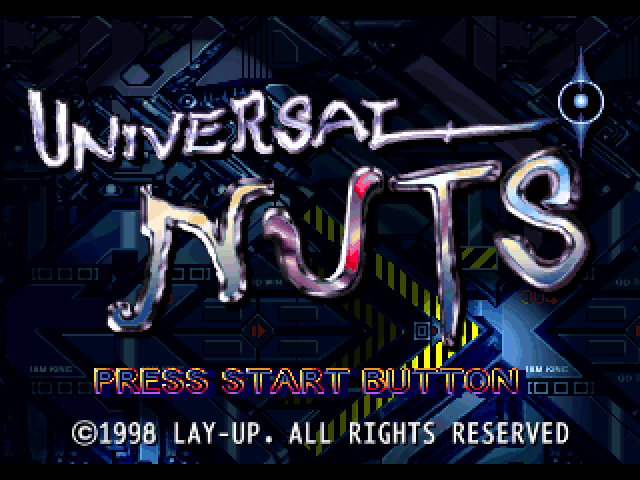 Universal Nuts — Title screen