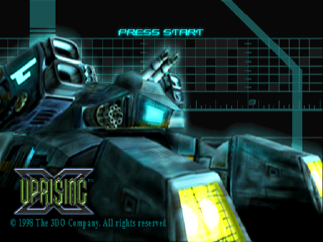 Uprising X — Title screen