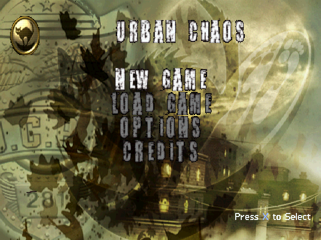 Urban Chaos — Title screen