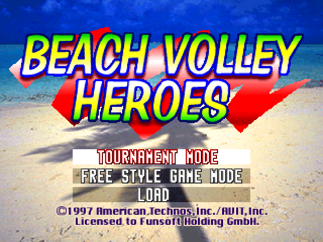 V-Ball : Beach Volley Heroes — Title screen