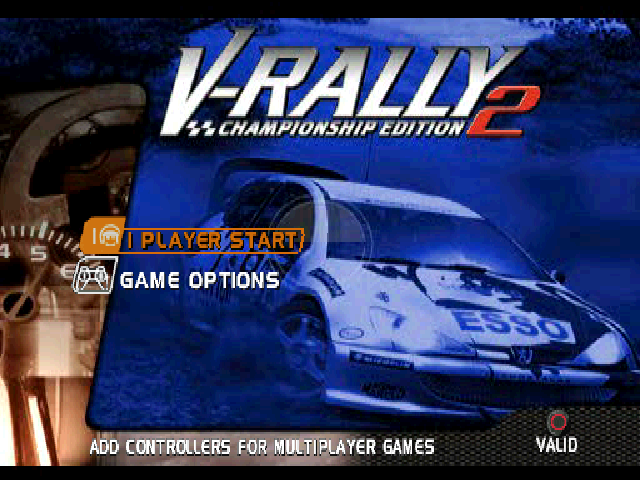 V-Rally : Championship Edition 2 — Title screen