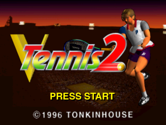V-Tennis 2 — Title screen