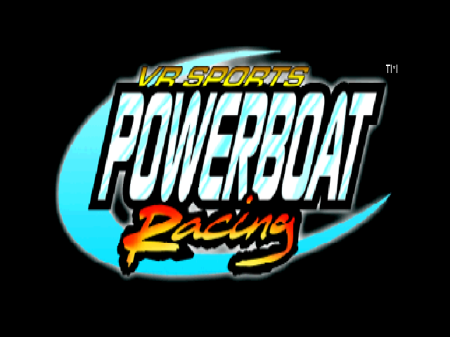VR Sports Powerboat Racing — Title screen