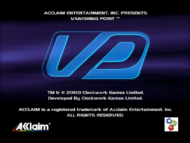 Vanishing Point — Title screen