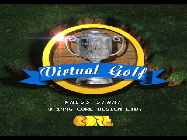 Virtual Golf — Title screen