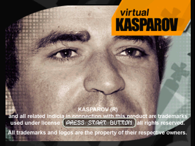 Virtual Kasparov — Title screen