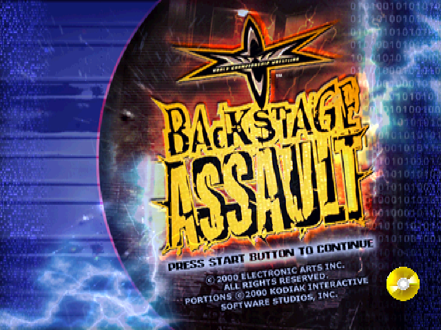 WCW Backstage Assault — Title screen