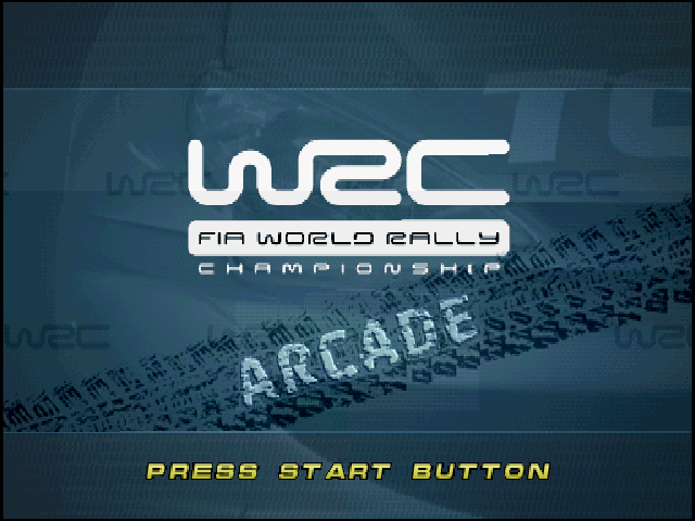 WRC : FIA World Rally Championship Arcade — Title screen