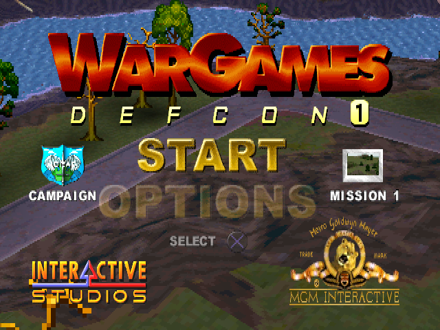 WarGames : Defcon 1 — Title screen