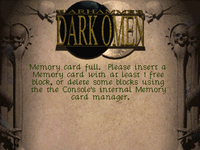 Warhammer : Dark Omen — Title screen