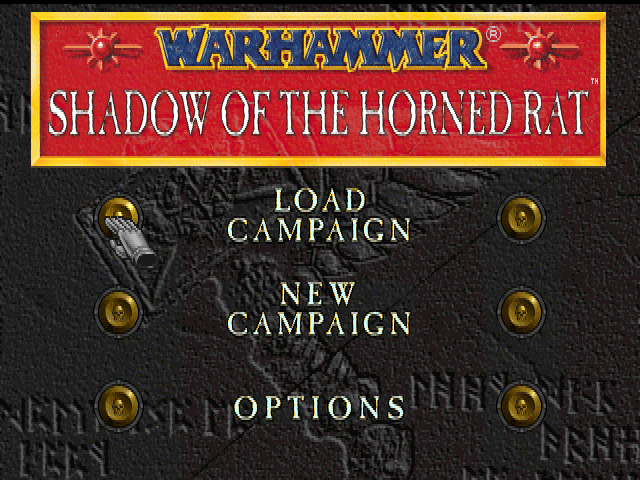 Warhammer : Shadow of the Horned Rat — Title screen